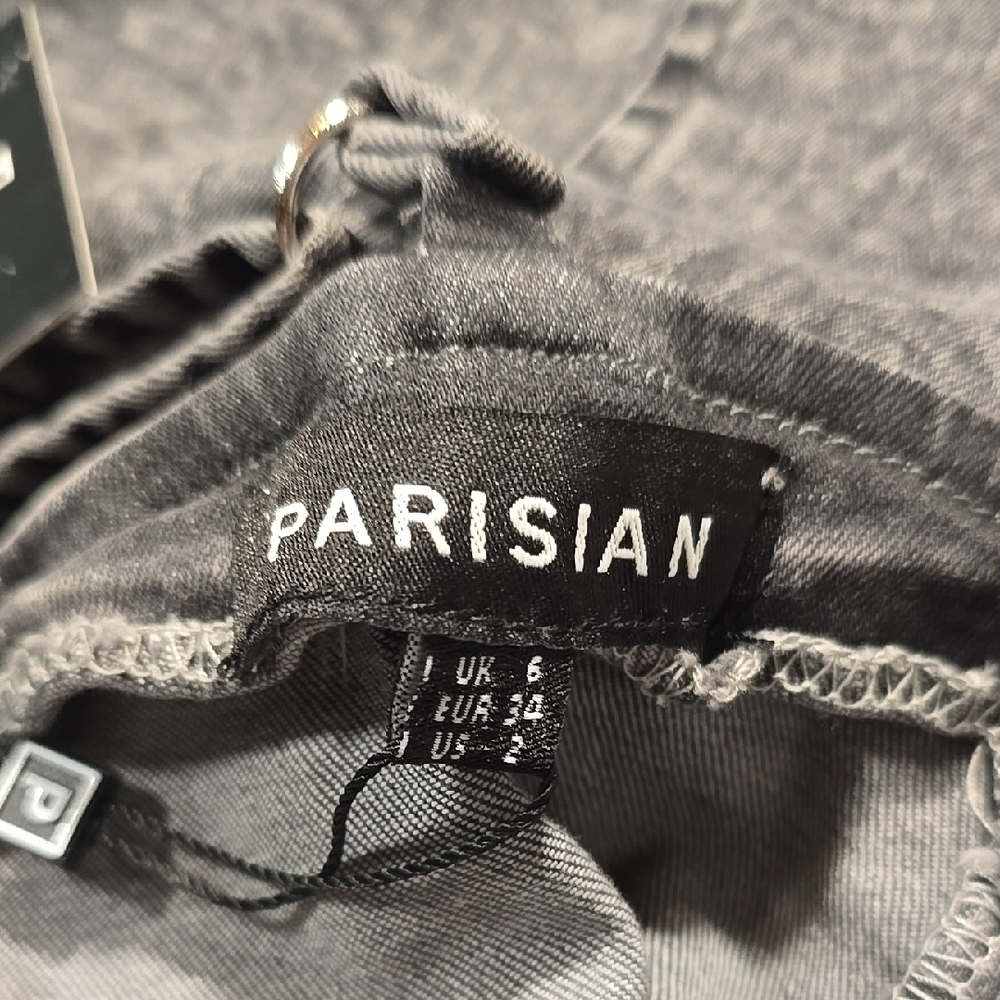 Parisian Works Gray Ruched Bodycon Mini Dress - Picture 10 of 10